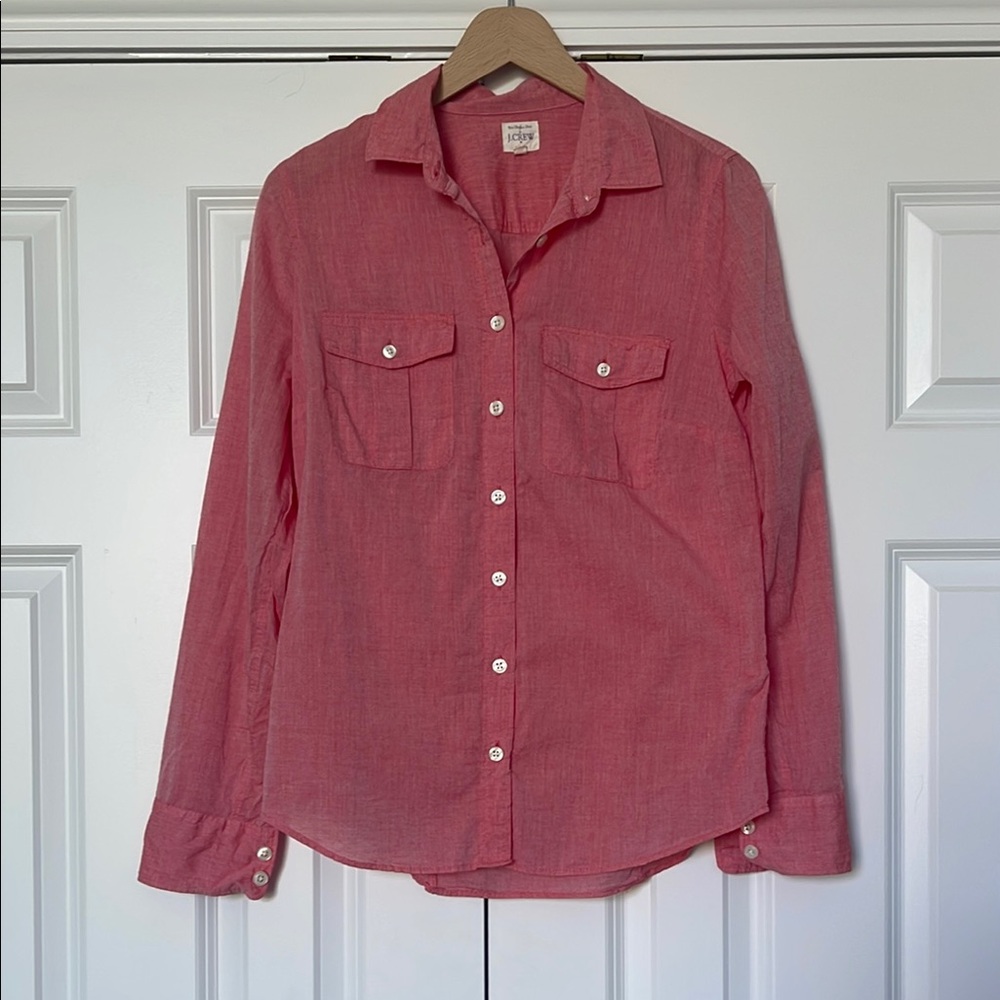 J. Crew Pink Button Down Shirt